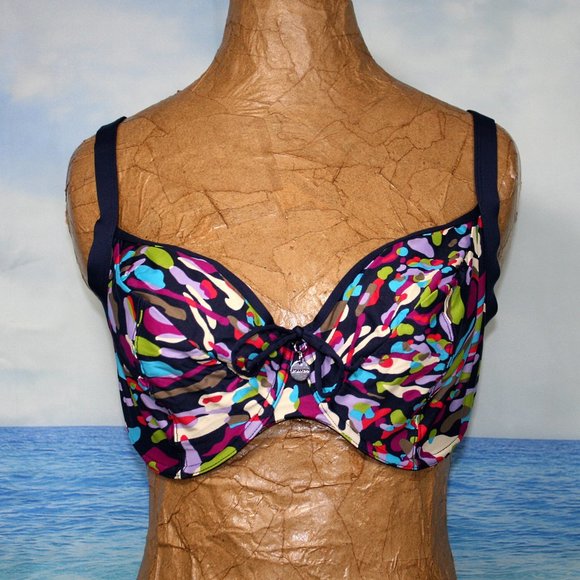 Panache Other - PANACHE 32H Blue Pebbles Bikini Swim Top